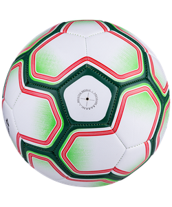 Мяч футбольный Nano №4, белый/зеленый