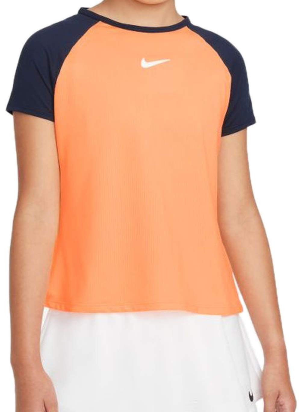 Футболка для девочки теннисная Nike Dri-Fit Victory G - peach cream/obsidian/white