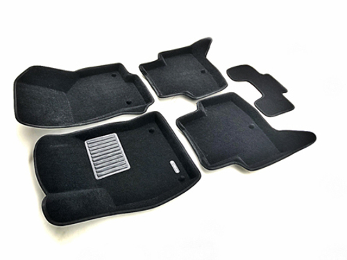 Коврики салона для VOLKSWAGEN Golf 7 (2013-)/SKODA Octavia A7 (2013-)/AUDI A3 (2014-) Euromat 3D Business черные. Арт. EMC3D-004507