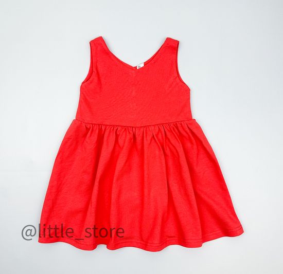 Платье хлопковое, Красное
