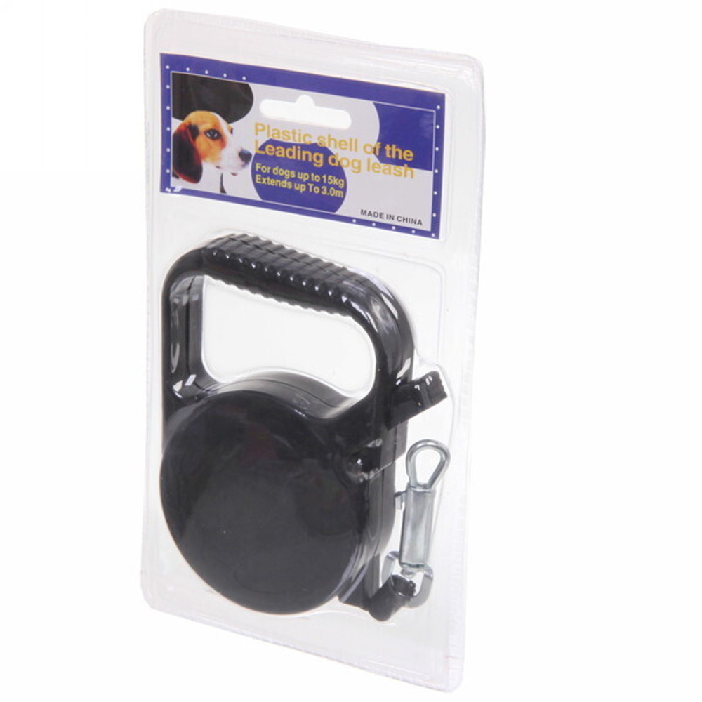 Поводок-рулетка «Веселая прогулка» 3м до 10кг цвет микс