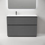 Тумба напольная Sancos Folk Floor левая 1190х445х850, c двумя ящиками оснащенными доводчиками, Grey soft, арт.FL120FLGS