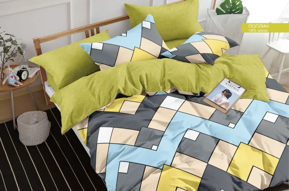 Постельное белье 1,5 поплин Орхидея VP6-0093