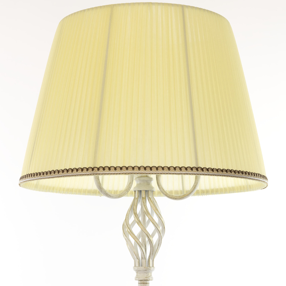Citilux Вена CL402923T Торшер патина со столиком и кремовым абажуром