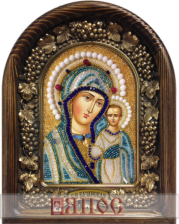 Икона Пресвятая Богородица Казанская бисер