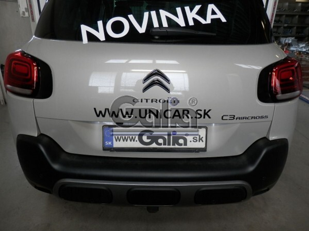 Фаркоп оцинкованный Galia C073C для Citroen C3 Aircross 2018-(паспорт и сертификат в комплекте)(без электрики)