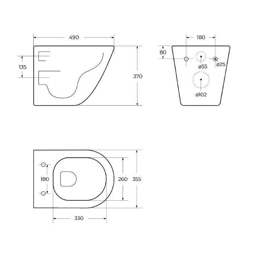 Унитаз BelBagno Sfera-R BB046CHR/BB105SC подвесной с сиденьем Микролифт