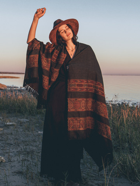 Шаль гималайская (графит)