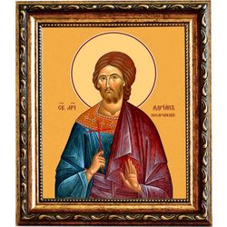 Адриан Ванейский, Кесарийский (Палестинский) мученик. Икона на холсте.