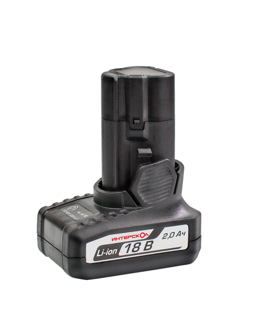 Аккумуляторный туннельный блок ИНТЕРСКОЛ БА-2/18, Li-Ion, 18 В, 2 Ач, 1 шт. (2400.026)