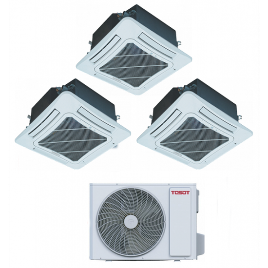 Мульти сплит-система TOSOT кассетная на 3 комнаты (35+50+50 кв.м.)