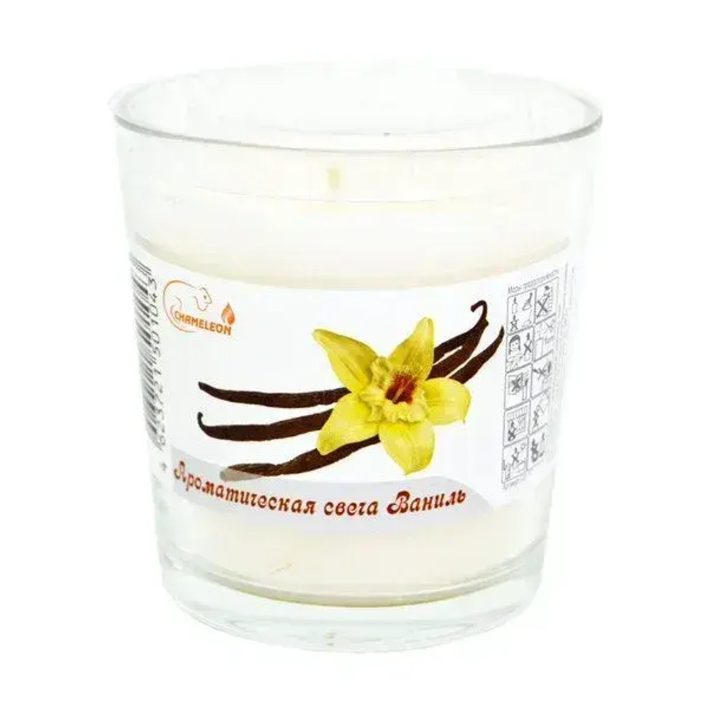 Свеча ароматическая в стакане 'Ваниль'
