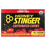 Honey Stinger, жевательные таблетки с кофеином, вишня, 12 пакетиков по 50 г (1,8 унции)