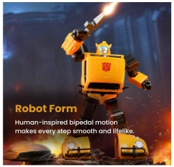 Робот-трансформер Robosen Transformers G1 Бамблби с голосовыми командами и программируемыми движениями