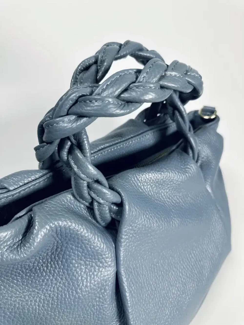 Женская серо-голубая сумка Penna Codino