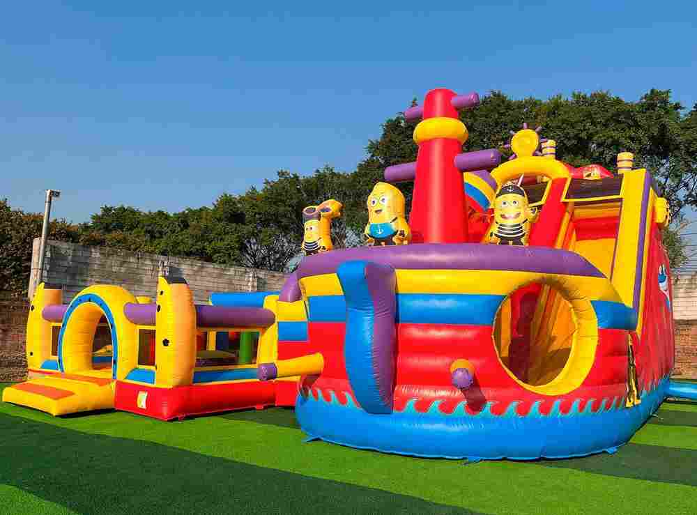 Коммерческий надувной батут «Затерянный остров», 10*9*6 м