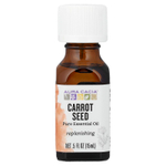 Aura Cacia, 100% чистое эфирное масло, семена моркови, 15 мл (0,5 жидк. унции)