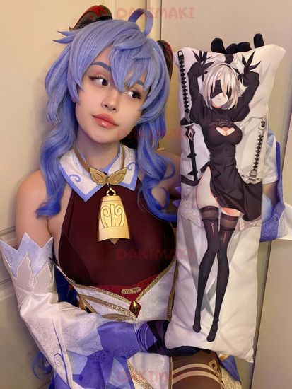 Мини дакимакура Йорха-2B из NieR: Automata арт. M0552, 60х20 см