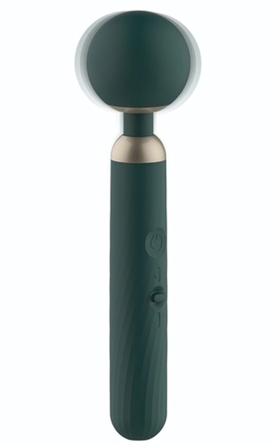 Изумрудный вибромассажер Magic Motion Zenith - 29 см. (Цвет: изумрудный)