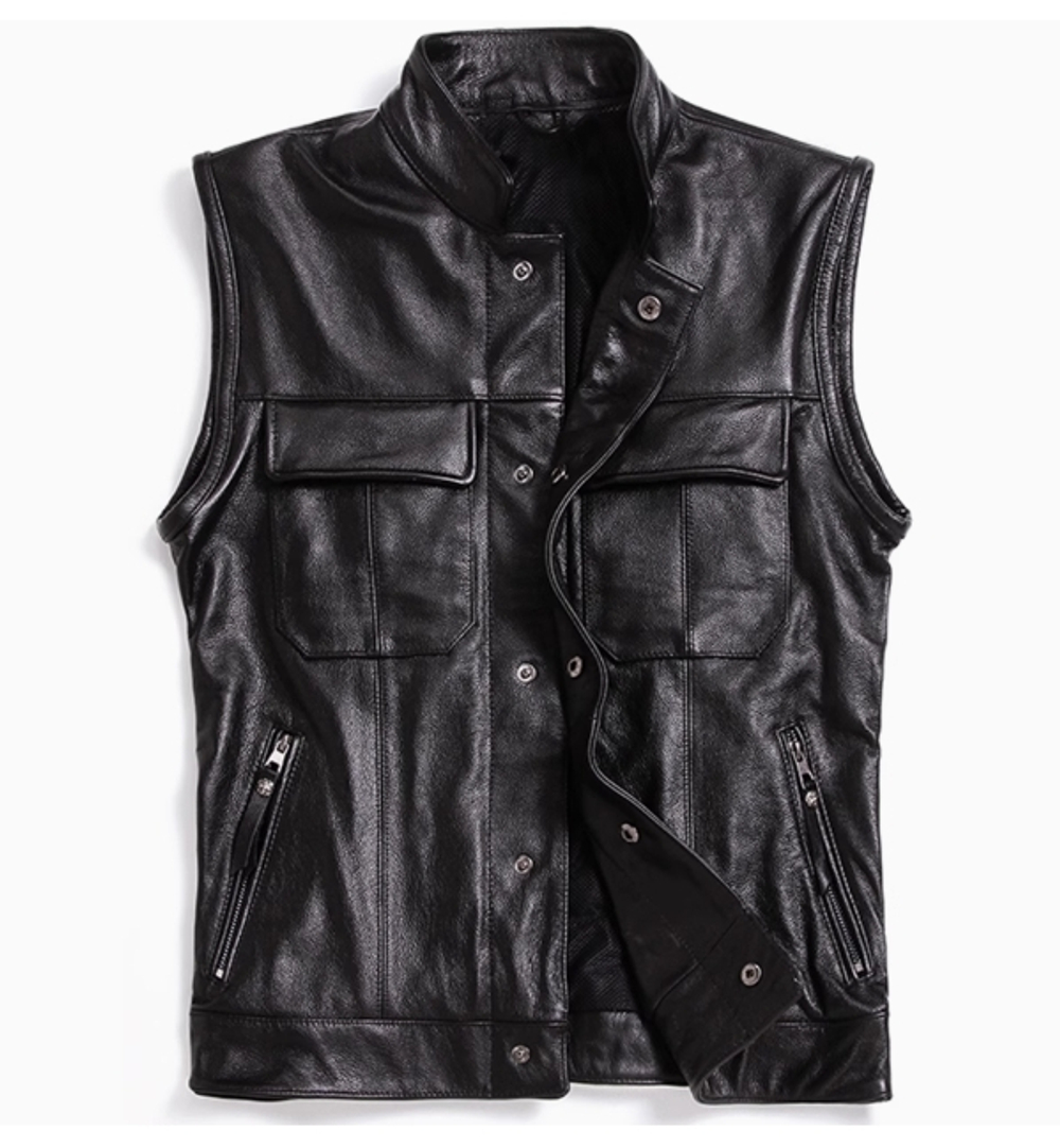 Жилет кожа T1-LM 2XL