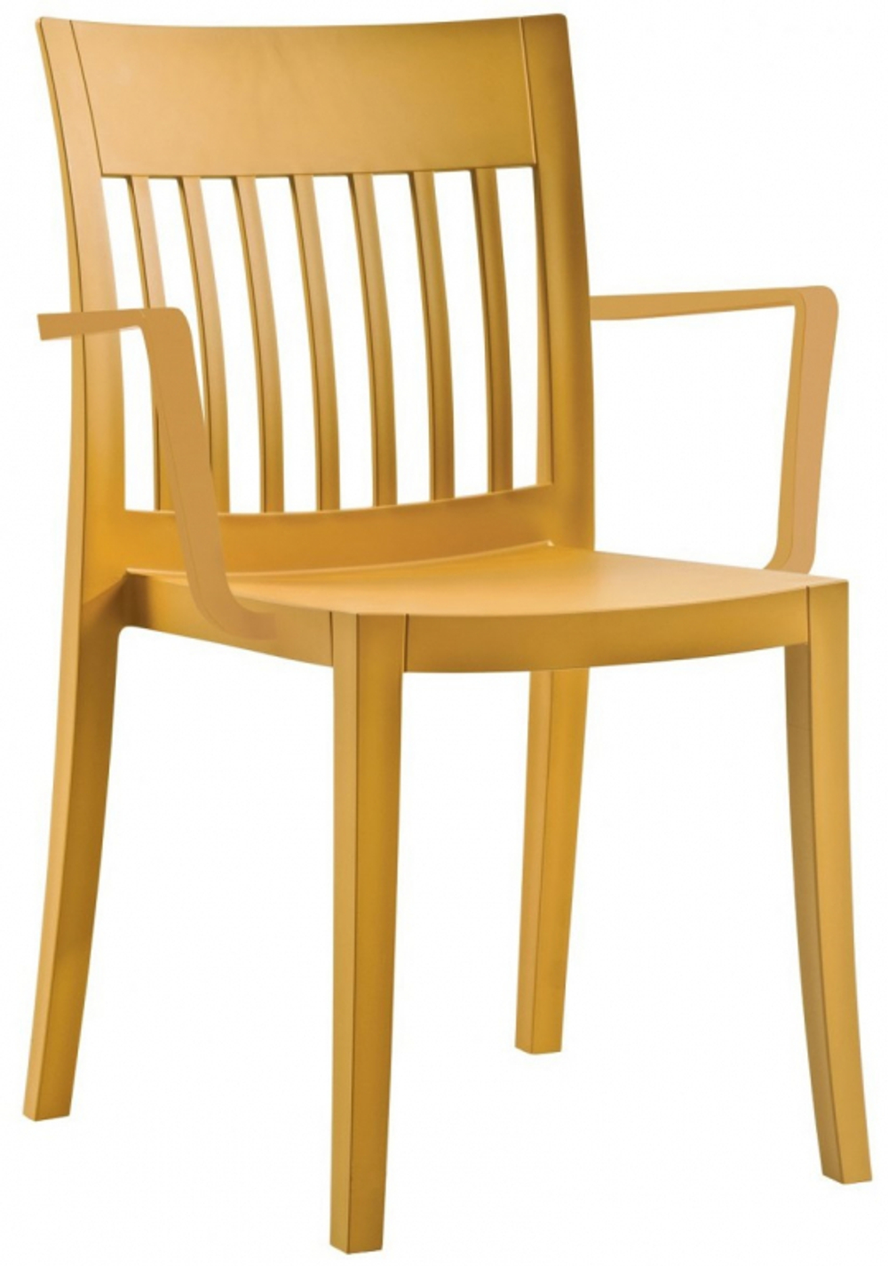 Кресло пластиковое Papatya Eden-K, темно-желтый