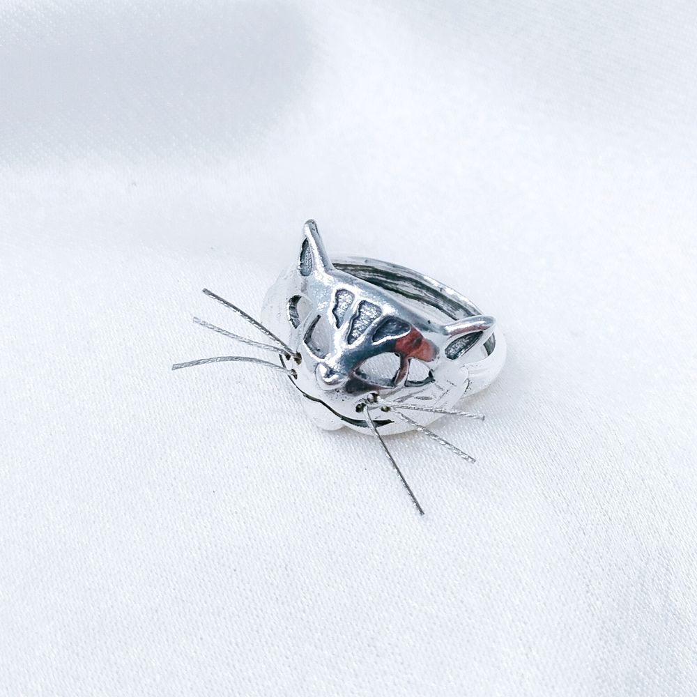 "Мисс Китти" серьги в серебряном покрытии из коллекции "Позитивчики" от Jenavi  с английским замком