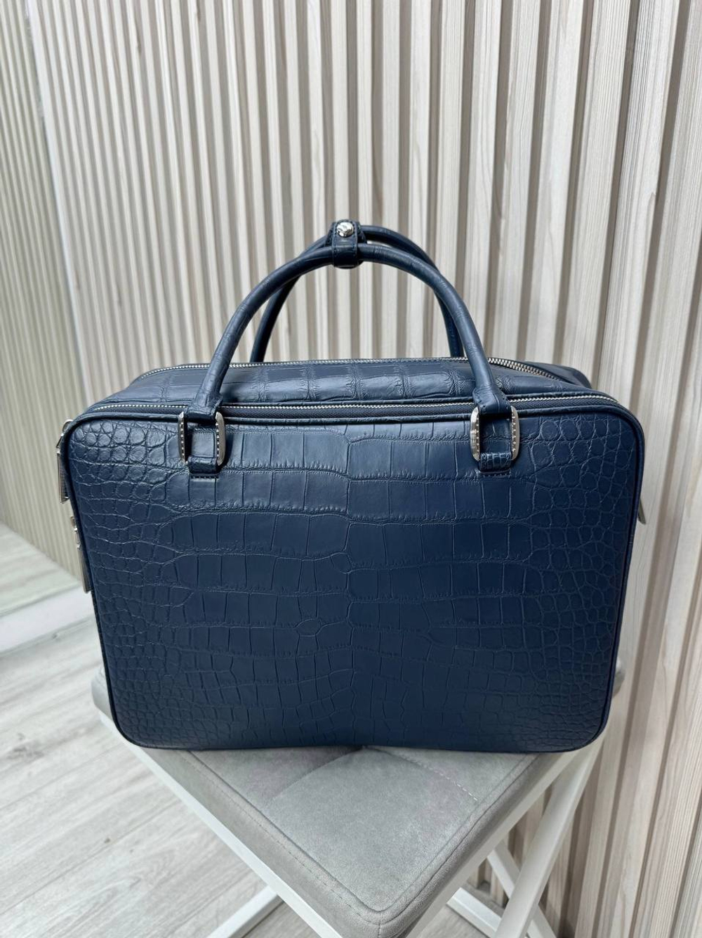 Портфель Stefano Ricci из кожи крокодила