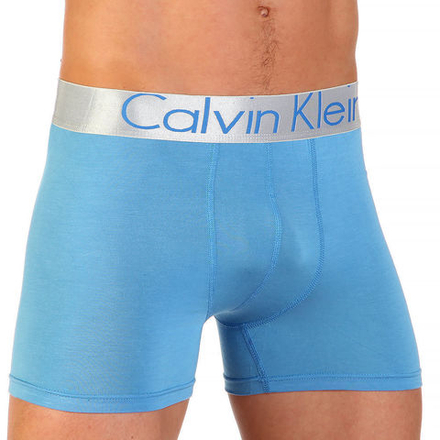 Мужские трусы боксеры голубые  Calvin Klein Long Modal Boxer
