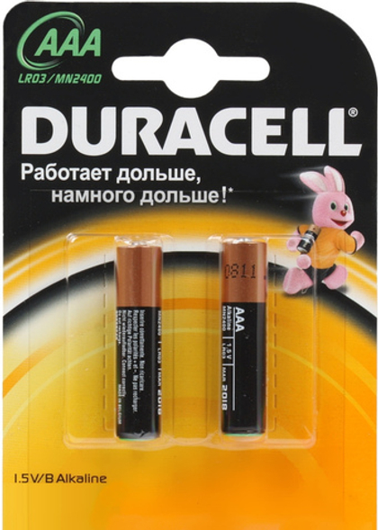 Батарейка DURACELL LR03-BC2(2 шт)**