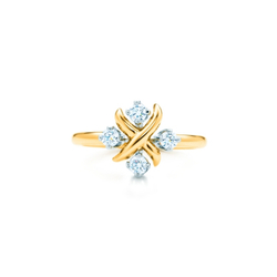 Кольцо из жёлтого золота 18k,Tiffany 💎 Shlumberge ring Lynn. В наличии