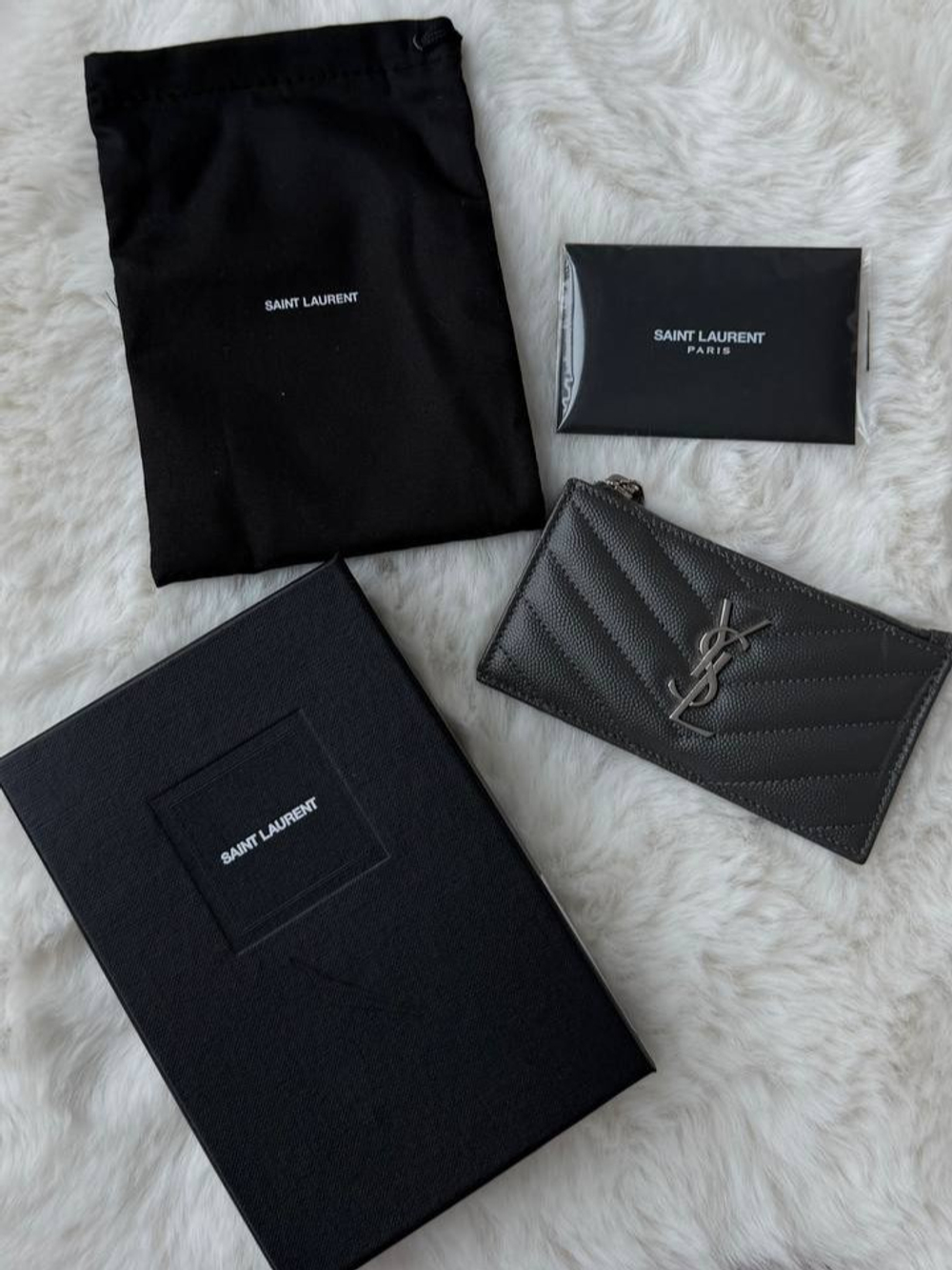 Картхолдер Saint Laurent Monogram Fragments