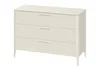 Комод Type 3 ящика ширина 120 см (молочный)