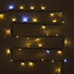 Гирлянда для улицы «Мерцание» 20м 240 ламп LED чёрный провод,1 реж.,IP-54, Теплый белый, белый мерцает (возможность соединения)