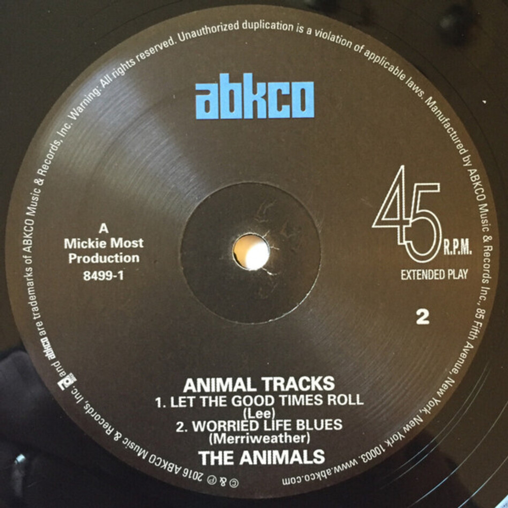 The Animals / Animal Tracks (Limited Edition)(10"Vinyl EP)