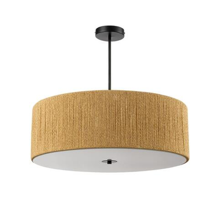 8286/7 ECO LN26 321 черный/коричневый, металл/веревка/стекло Люстра потолочная Е14 7*40W 220V SILVANA