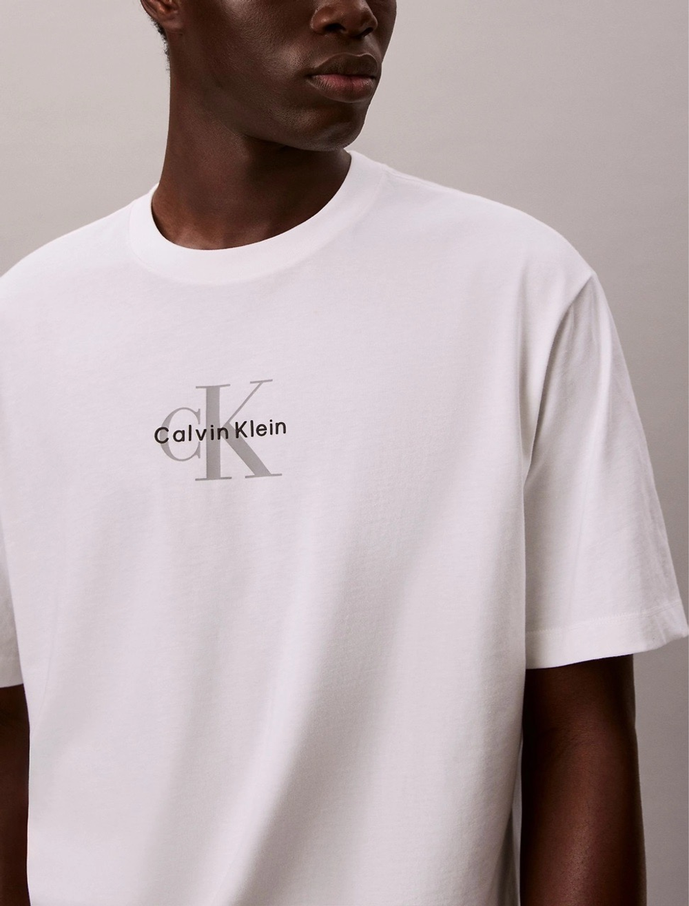 Футболка Calvin Klein Monologo Relaxed Tee Bright White