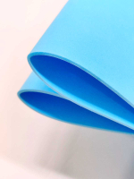 Фоамиран Иран 2 мм 60х70 см #265 Нежно-голубой