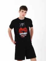 Футболка для САМБО черная мод.3