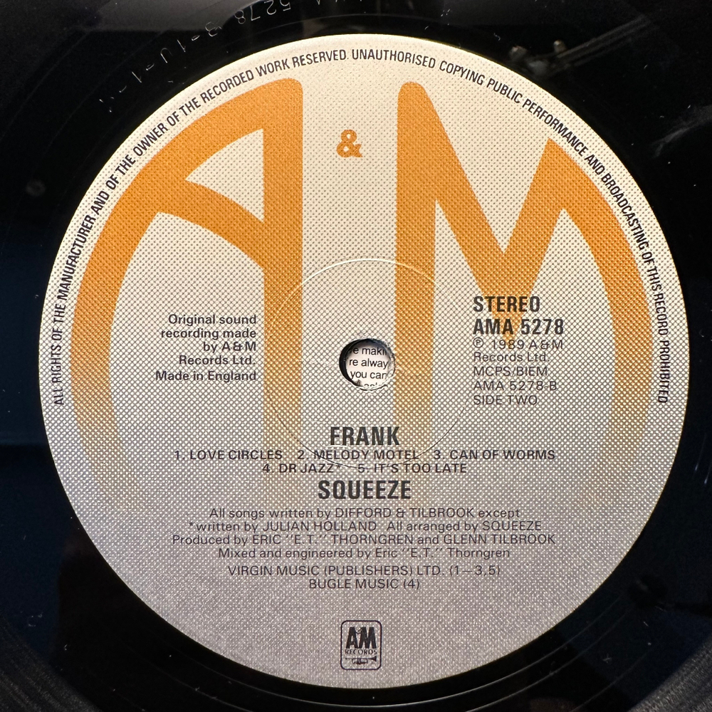 Squeeze - Frank (Англия 1989г.)