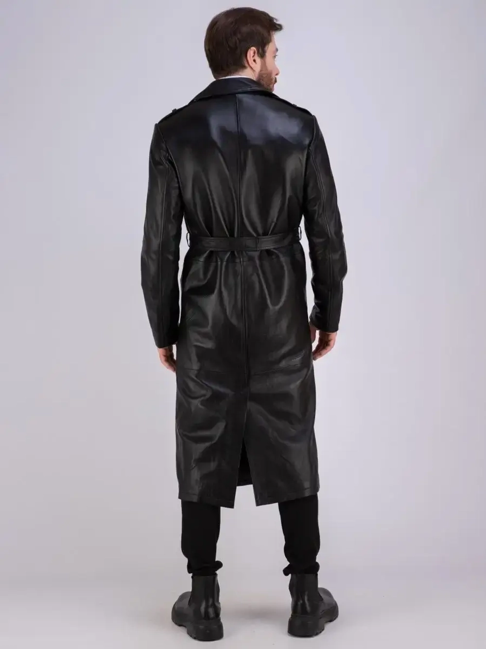 Плащ кожаный из натуральной кожи Турция