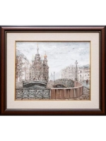 Картина маслом "Мосты у Спаса" Стеняев