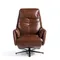 Кресло-реклайнер Angel Cerda 5056, коричневая кожа