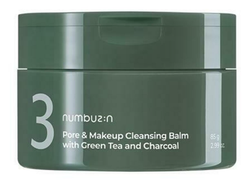 Numbuzin No.3 Pore & Makeup Cleansing Balm with Creen Tea and Charcoal щербет для лица 85г