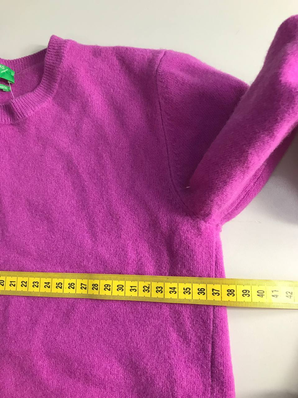 Джемпер Benetton красивого оттенка шерстяной, маркировка S, визуально на 44 размер