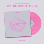 (ПРЕДЗАКАЗ) Альбом ATEEZ - GOLDEN HOUR : PART.5 14th Mini Album PINK LP Version