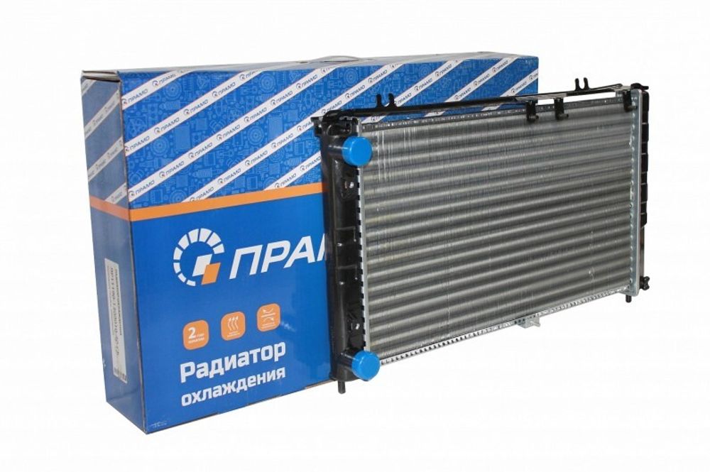 Радиатор основ. алюм. /1118 Калина/ с конд. Panasonic (Прамо)