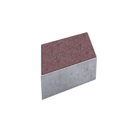 Тротуарная плитка РОМБ - Гранит+ Красный с черным