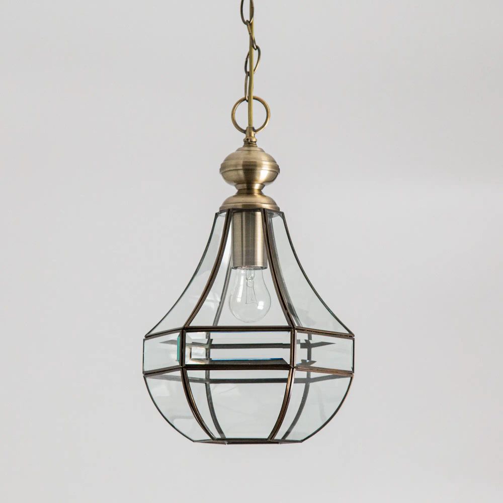 Citilux Гера-1 CL444110 Подвесной светильник витражный Бронза