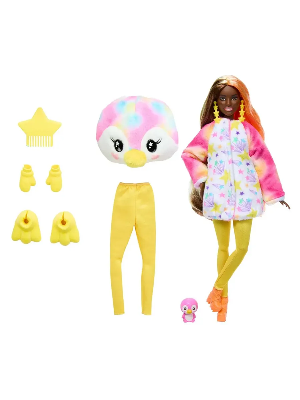Барби Cutie Reveal Color Dream HRK40, кукла в костюме пингвина с сюрпризом