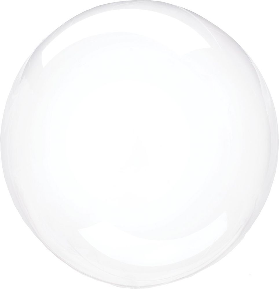 Шар (20&#39;&#39;/51 см) Deco Bubble (синяя упаковка), Прозрачный, Кристалл, 1 шт. в уп.